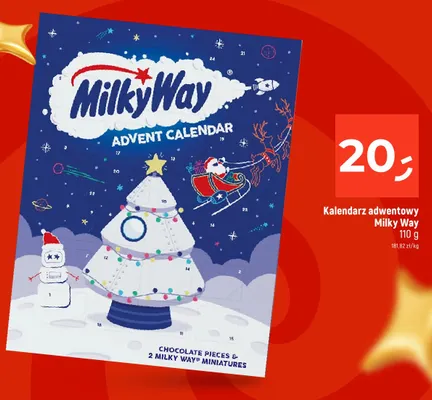 Kalendarz adwentowy Milky Way promocja w Dealz
