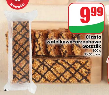 Ciasto wafelkowo-orzechowe Gotszlik promocja w Dino