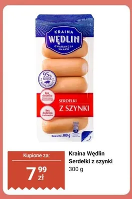 Serdelki z szynki Kraina Wędlin promocja w Biedronka