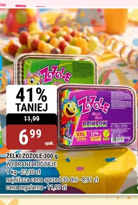 Żelki Zozole Hello Żelo Rainbow 300g promocja w bi1