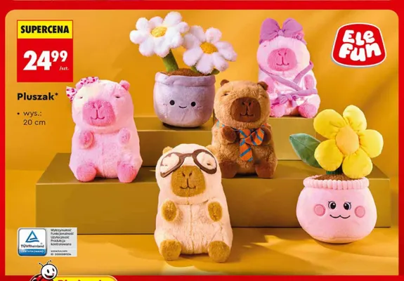 Pluszak 20 cm EleFun promocja w Biedronka