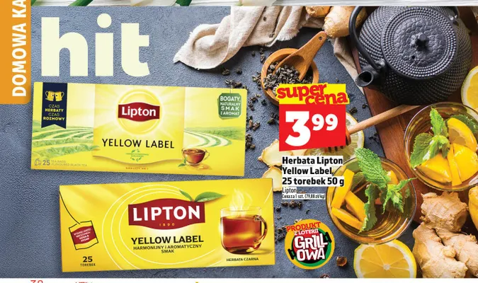 Herbata Lipton Yellow Label 50g promocja w TOPAZ
