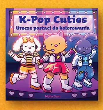 Kolorowanka K-Pop Cuties Urocze postaci do kolorowania Molly Gum promocja w Biedronka