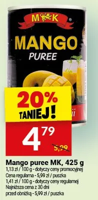 Mango puree promocja w Twój Market