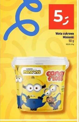 Wata cukrowa Minionki promocja w Dealz