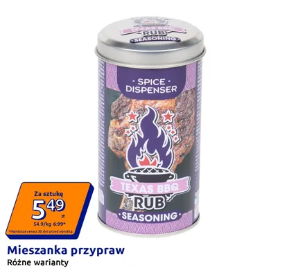 Mieszanka przypraw Texas BBQ Rub Seasoning promocja w Action