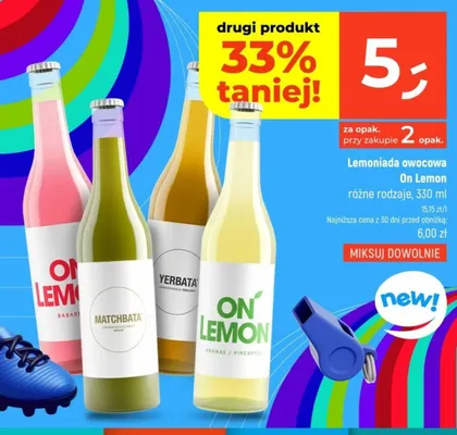 Lemoniada owocowa Matchbata On Lemon promocja w Dealz