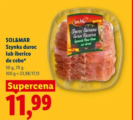 Szynka duroc SOL&MAR promocja w Lidl