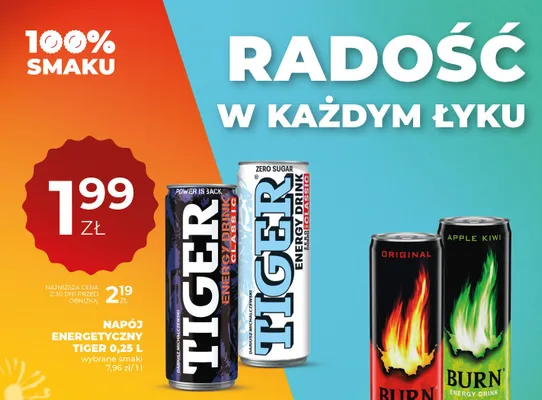 Napój energetyczny Tiger 0,25l promocja w Duży Ben