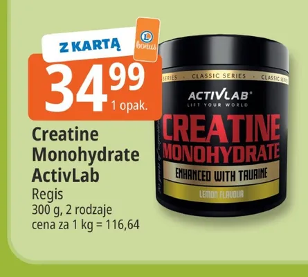 Creatine Monohydrate ActivLab Regis promocja w Leclerc