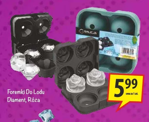 Foremki do lodu Róża promocja w Arhelan