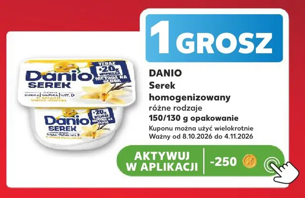 Serek homogenizowany Danio promocja w Kaufland