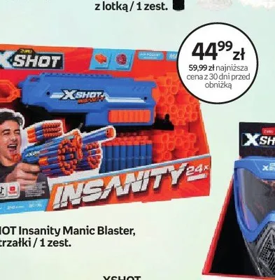 XSHOT Insanity Manic Blaster 24 strzałki promocja w Dzień Dziecka