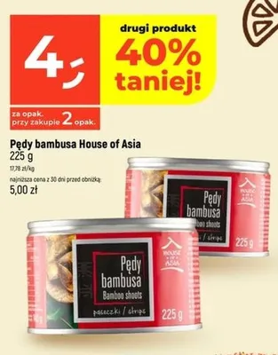 Pędy bambusa House of Asia promocja w Dealz