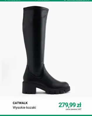 Wysokie kozaki Catwalk promocja w Deichmann