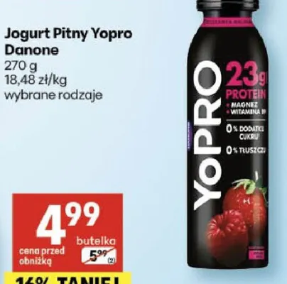 Jogurt Pitny Yopro promocja w Delikatesy Centrum