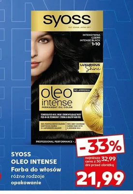 Farba do włosów SYOSS OLEO INTENSE promocja w Kaufland
