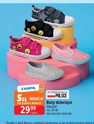 Buty dziecięce Skarpol promocja w Leclerc