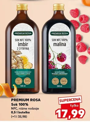 Sok NFC 100% malina promocja w Kaufland