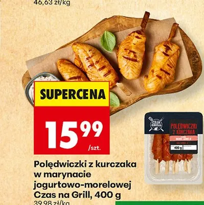 Polędwiczki z kurczaka w marynacie jogurtowo-morelowej Czas na Grill promocja w Biedronka