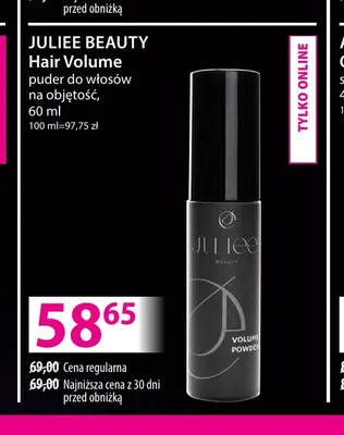 Puder do włosów na objętość Hair Volume Juliee Beauty promocja w Hebe