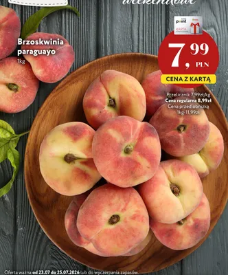 Brzoskwinia paraguayo promocja w Market Point