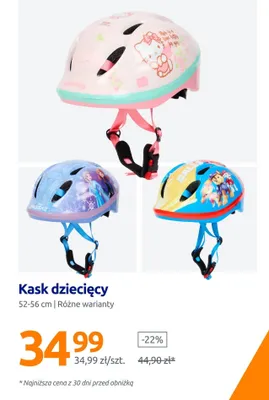 Kask dziecięcy promocja w Action