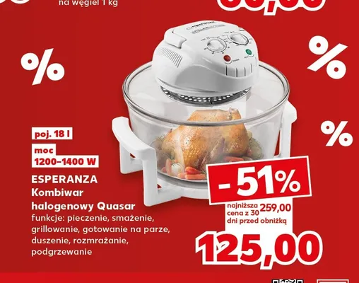 Kombiwar halogenowy Esperanza Quasar promocja w Kaufland