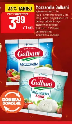 Ser Mozzarella Galbani promocja w POLOmarket