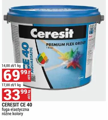 Ceresit CE 40 fuga elastyczna różne kolory promocja w Merkury Market