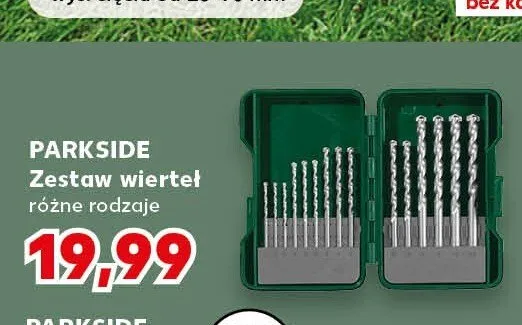 Zestaw wierteł Parkside promocja w Kaufland
