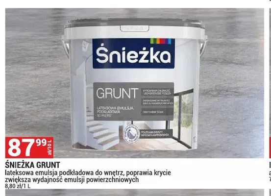 Grunt Śnieżka promocja w Merkury Market
