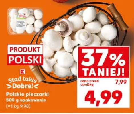Pieczarki polskie promocja w Kaufland
