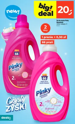 Żel do prania Pinky Nanowash Universal promocja w Dealz