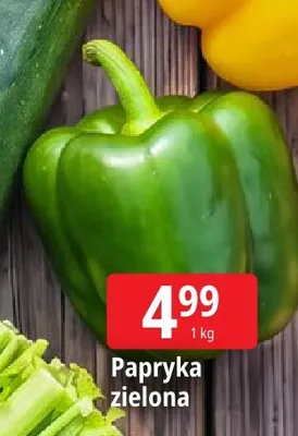 Papryka zielona promocja w Leclerc