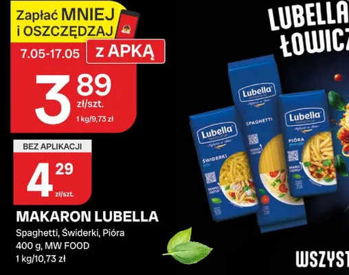 Makaron Lubella Świderki promocja w Chorten