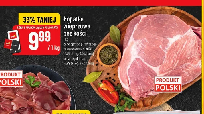 Łopatka wieprzowa bez kości promocja w POLOmarket