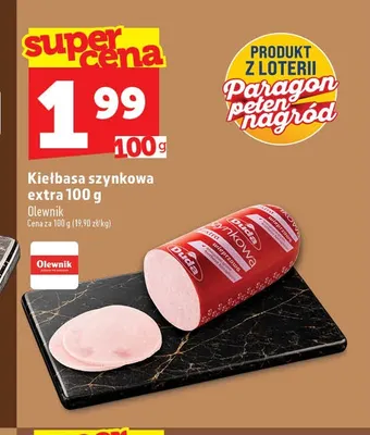 Kiełbasa szynkowa extra Olewnik promocja w TOPAZ