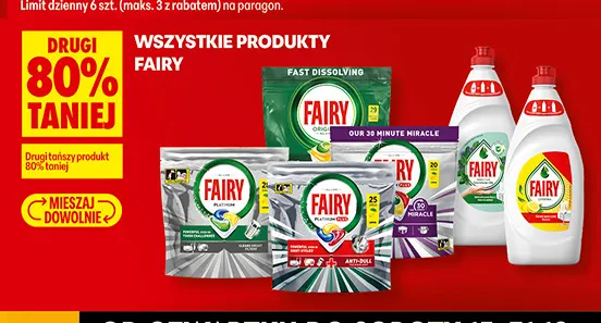 Produkty Fairy promocja w Biedronka