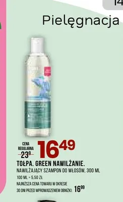 Nawilżający szampon do włosów Tołpa Green Nawilżanie promocja w Drogerie Natura