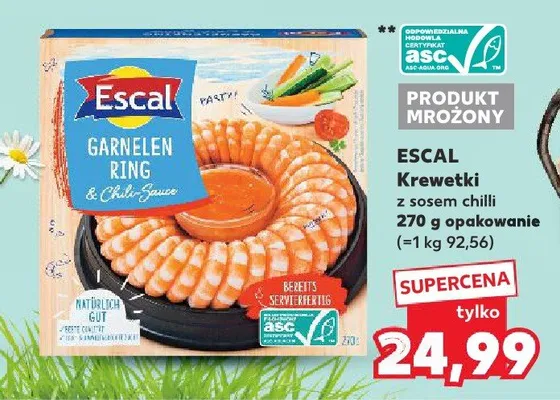 Krewetki z sosem chili promocja w Kaufland