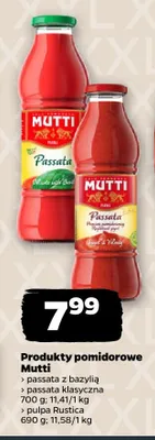 Passata z bazylią Mutti promocja w Netto