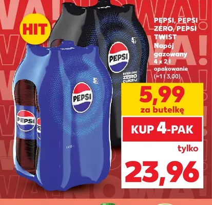 Napój gazowany Pepsi 4-pak promocja w Kaufland