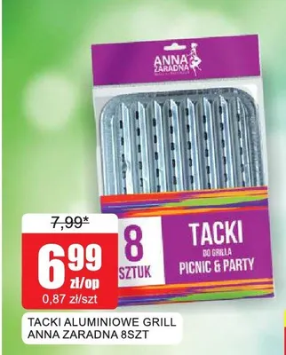 Tacki aluminiowe grill Anna Zaradna 8-pak promocja w Bingo