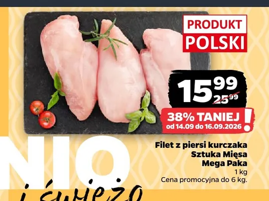 Filet z piersi kurczaka Sztuka Mięsa Mega Paka promocja w Netto