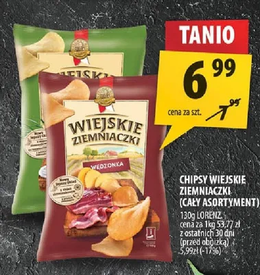Chipsy Wiejskie Ziemniaczki promocja w Arhelan