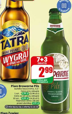 Piwo Browarne Pils promocja w Dino