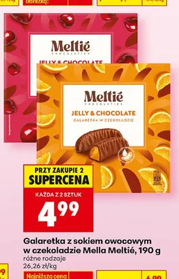 Galaretka z sokiem owocowym w czekoladzie różne rodzaje promocja w Biedronka