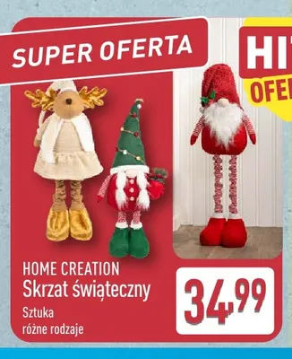 Skrzat świąteczny Home Creation promocja w Aldi