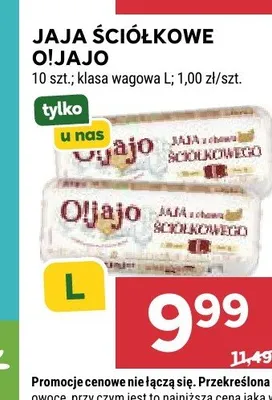 Jaja ściółkowe O!Jajo promocja w Stokrotka